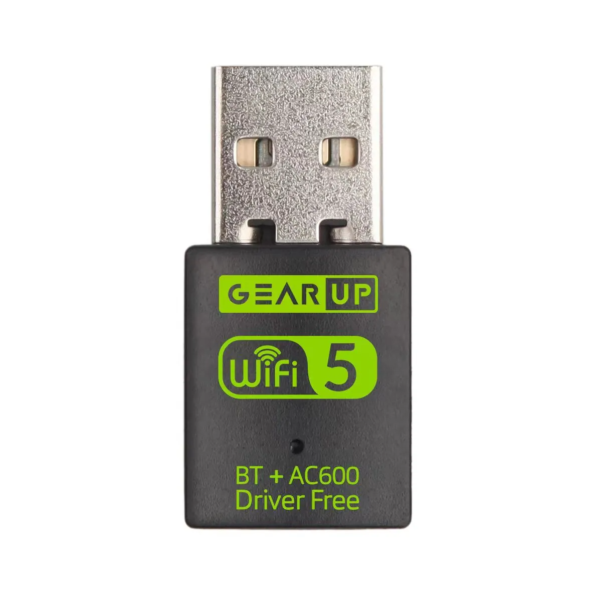 GearUP 600Mbps Dual Band WiFi + Bluetooth Adapter For Windows PC/Laptop