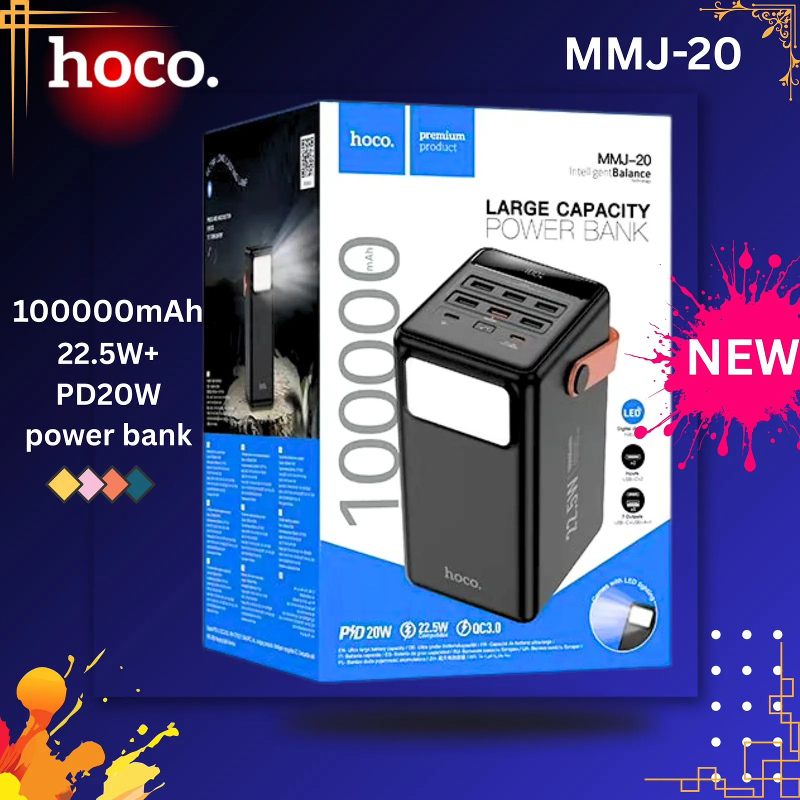 Hoco MMJ-20 22.5W 100000mAh Power Bank