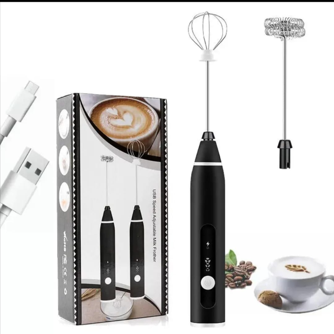 Rechargeable Handheld 3-Speed Adjustable Milk Frother