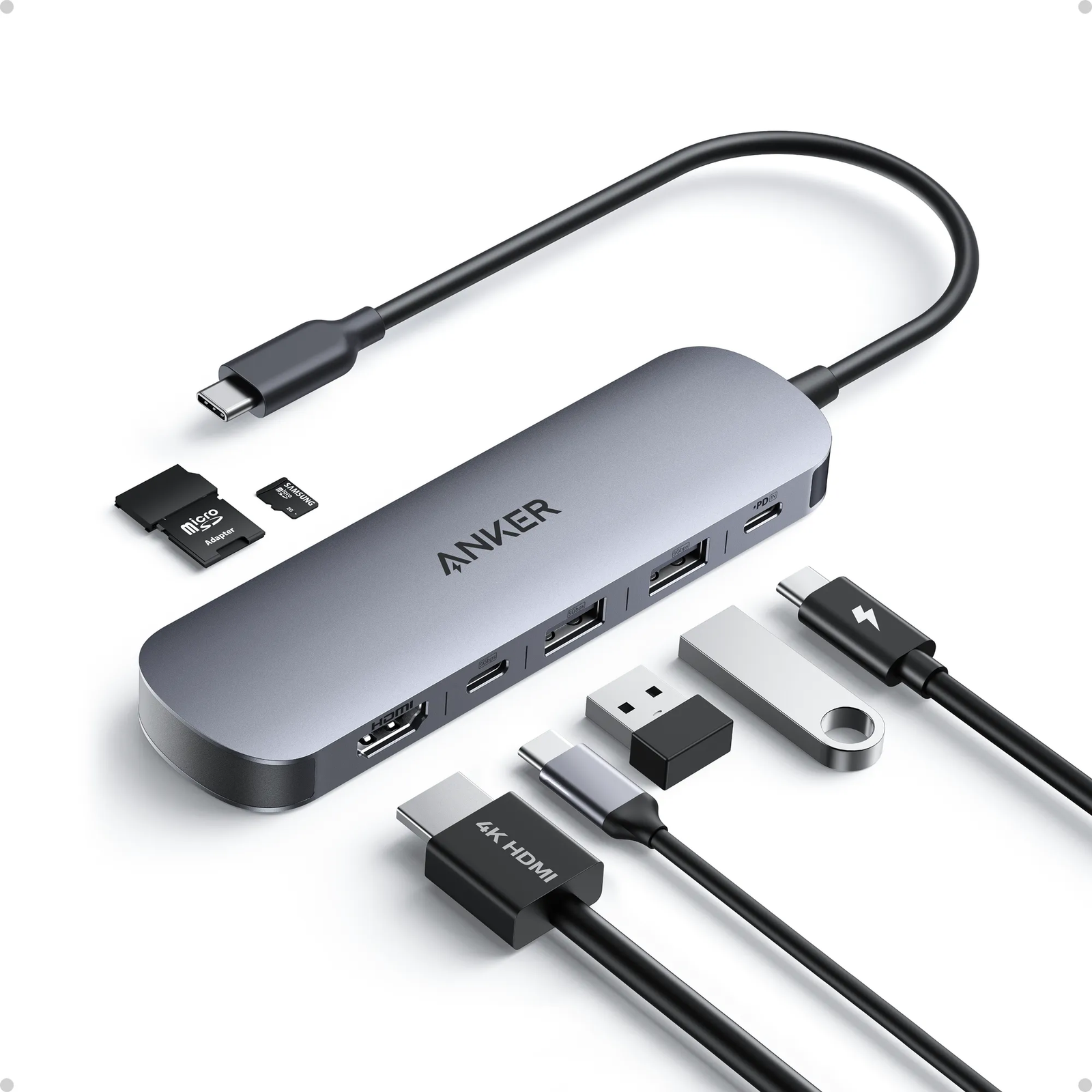 Anker USB-C 7 in 1 Multi-Port USB Adapter (A83D2)