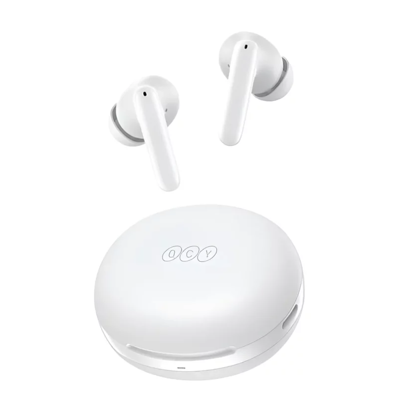 QCY T13 ANC 2 Truly Wireless Earbuds – White Color