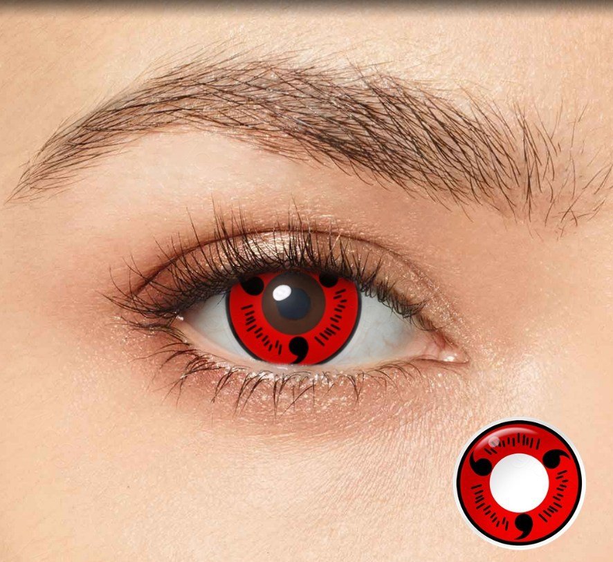 Classic 3-Tomoe Sharingan Eye Lenses