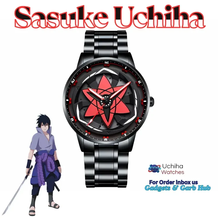 Original Sasuke Uchiha Mangekyō Sharingan Watch | Official Naruto Edition