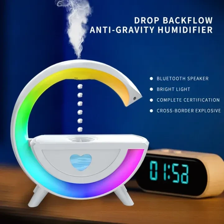 Anti-Gravity Water Drop Humidifier & Bluetooth Speaker